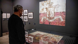 Wystawa "Powstanie styczniowe. W 160. rocznicę zrywu" w MNK Galeria Sztuki Polskiej XIX wieku w Sukiennicach w Krakowie. Fot. PAP/Art Service 2