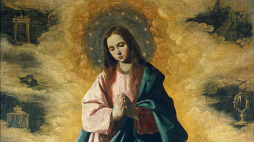 Niepokalane Poczęcie na obrazie Francisco de Zurbarána. Źródło: Wikimedia Commons
