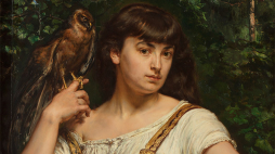 Jan Matejko, „Portret córki Heleny z krogulcem”. Źródło: www.polswissart.pl