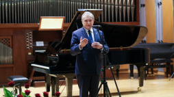 Wicepremier, minister kultury i dziedzictwa narodowego Piotr Gliński na otwarciu nowej części budynku Państwowej Szkoły Muzycznej I i II stopnia im. Fryderyka Chopina w Nowym Targu. Fot. PAP/G. Momot