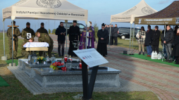 Uroczystości pogrzebowe Franciszka Marciniaka ps. Kuna. Źródło: IPN