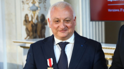 Marco Patricelli uhonorowany nagrodą IPN „Świadek historii”. Warszawa, 27.10.2021. Fot. PAP/R. Guz