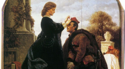 Fragment dyptyku Artura Grottgera „Rok 1863 – Pożegnanie i Powitanie”. Źródło: Wikimedia Commons