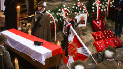 Uroczystości pogrzebowe ppłk. prof. Wojciecha Narębskiego w kolegiacie św. Anny w Krakowie. Fot. PAP/Ł. Gągulski