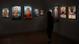 Wystawa "Bułgarskie ikony szkoły Bansko" w Muzeum Narodowym w Krakowie. Fot. PAP/Ł. Gągulski