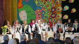 Koncert zespołu Wasiloczki z Białorusi podczas 15. Międzynarodowych Spotkań z Konopielką w Knyszynie. Fot. PAP/A. Reszko