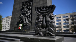 Pomnik Bohaterów Getta w Warszawie. Fot. PAP/M. Obara