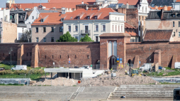 Toruń, 13.05.2022. Przebudowa Bulwaru Filadelfijskiego w Toruniu. Fot. PAP/T. Żmijewski