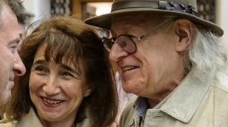 Artysta Tadeusz Mysłowski z żoną Ireną Hochman. Fot. PAP/W. Pacewicz