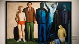 Wystawa "Wróblewski i po... Sztuka realizmu bezpośredniego" w Muzeum Narodowym w Lublinie. Fot. PAP/B. Wójtowicz