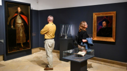 Sandomierz, 30.05.2023. Otwarcie wystawy „Jerzy Ossoliński-magnat z Sandomierza” w Muzeum Zamkowym w Sandomierzu. Fot. PAP/P. Polak