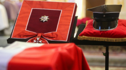 Uroczystości pogrzebowe Jana Sałapatka „Orła” w kościele Najświętszego Serca Pana Jezusa w Jachówce. Fot. PAP/G. Momot