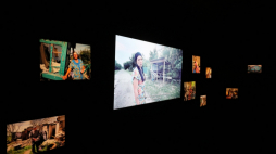 Instalacja „Shards of Unjudged Crimes" w Bibliotece Uniwersytetu Warszawskiego. Fot. PAP/P. Supernak