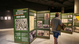 Gdańsk, 21.06.2023. Otwarcie wystawy „Polacy internowani na Litwie 1939–1940” w Muzeum II Wojny Światowej. Fot. PAP/P. Matusewicz