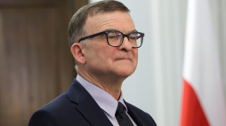 Warszawa, 12.04.2023. Członek Kolegium Instytutu Pamięci Narodowej prof. Tadeusz Wolsza podczas konferencji naukowej "80. rocznica ujawnienia zbrodni katyńskiej - Kapelani Katyńscy", 12 bm. w Sali Kolumnowej Sejmu w Warszawie. Organizatorami wydarzenia są Kancelaria Sejmu oraz IPN. Fot. PAP/L. Szymański