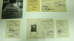 Materiały archiwalne Środowiska Byłych Żołnierzy Batalionu AK „Czata 49” ze Zgrupowania „Radosław”, przekazane do zasobu Archiwum Akt Nowych podczas uroczystości w siedzibie AAN w Warszawie. Fot. PAP/T. Gzell