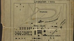 Plan podobozu Jawischowitz, należącego do kompleksu Auschwitz. Źródło: Muzeum Auschwitz