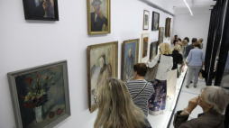 Otwarcie wystawy "Kopiści. Nieznani artyści białostockiego getta" w Galerii im. Śleńdzińskich w Białymstoku. Fot. PAP/A. Reszko