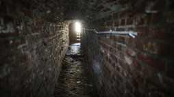 Tunel pod dawnym Pałacem Saskim na placu marszałka Józefa Piłsudskiego. Warszawa, 11.08.2023. Fot. PAP/A. Zawada