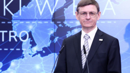 Prezes Polskiej Agencji Kosmicznej Grzegorz Wrochna. Fot. PAP/T. Gzell