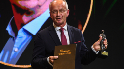 Laureat Nagrody Specjalnej Bohaterony, zastępca prezesa Instytutu Pamięci Narodowej Krzysztof Szwagrzyk na gali Nagrody BohaterONy im. Powstańców Warszawskich. Fot. PAP/P. Nowak