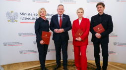 Bartłomiej Sienkiewicz rozpoczął misję w Ministerstwie Kultury i Dziedzictwa Narodowego, fot. Danuta Matloch. Źródło: MKiDN