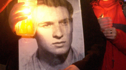 Praga 2004, uroczystości upamiętniające Jana Palacha. Fot. PAP/EPA