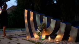 Pomnik „Menora” w Kielcach. Fot. PAP/P. Polak