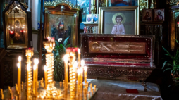 Liturgia w soborze św. Mikołaja w Białymstoku w wigilię świąt Bożego Narodzenia. Fot. PAP/M. Zieliński