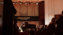 Japońska pianistka Aimi Kobayashi podczas trzeciego dnia finału Konkursu Chopinowskiego w sali koncertowej Filharmonii Narodowej w Warszawie. Warszawa, 20.10.2021. Fot. PAP/A. Lange