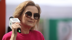 Izabela Kuna podczas wywiadu w trakcie 15. Międzynarodowego Festiwalu Kina Niezależnego OFF CAMERA w Krakowie w 2022 r. Fot. PAP/Ł. Gągulski 