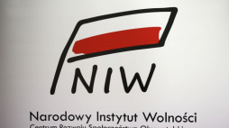 Logo Narodowego Instytutu Wolności w Warszawie. Fot. PAP/A. Zawada