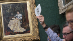 Licytacja zorganizowana przez Dom Aukcyjny Agra-Art, 9 grudnia 2018 r. Fot. PAP/M. Obara