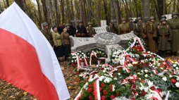 Uroczystości pogrzebowe obrońców Westerplatte na Cmentarzu Żołnierzy Wojska Polskiego na Westerplatte, 4 listopada 2022 r. Fot. PAP/A. Warżawa