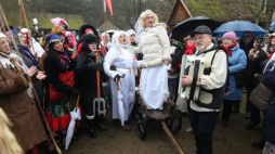 „Zapusty w skansenie” w Podlaskim Muzeum Kultury Ludowej w Wasilkowie. Fot. PAP/A. Reszko