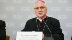 Sekretarz generalny Konferencji Episkopatu Polski bp Artur G. Miziński. Fot. PAP/Sz. Pulcyn