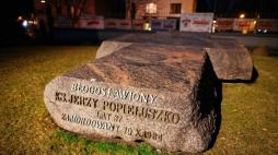 Grób ks. Jerzego Popiełuszki przy kościele p.w. św. Stanisława Kostki na warszawskim Żoliborzu. 2021 r. Fot. PAP/A. Zawada