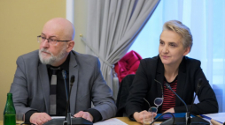 Wiceszefowa MKiDN Joanna Scheuring-Wielgus (P) na posiedzeniu sejmowej Komisji Kultury i Środków Przekazu. Warszawa, 22.03.2024. Fot. PAP/M. Marek