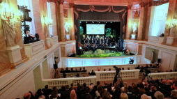 Artyści Polskiej Opery Królewskiej podczas koncertu charytatywnego na rzecz mieszkańców Wenezueli „Polska pomaga - Koncert Wielkanocny” w Teatrze Królewskim w Starej Oranżerii. Warszawa, 28.04.2019. Fot. PAP/P. Supernak