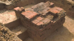 Prace archeologiczne na terenie północnej obwodnicy Krakowa. Źródło: Generalna Dyrekcja Dróg Krajowych i Autostrad - Oddział Kraków