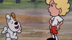 Reksio, bohater popularnego polskiego serialu animowanego, który powstawał w latach 1967-1988 w Studio Filmów Rysunkowych w Bielsku-Białej. Fot. PAP/Reprodukcja