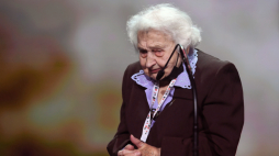 Maria Mirecka-Loryś podczas gali finałowej Festiwalu Filmowego Niepokorni, Niezłomni, Wyklęci w 2021 r. Fot. PAP/M. Gadomski