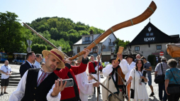 58. Ogólnopolski Festiwal Kapel i Śpiewaków Ludowych w Kazimierzu Dolnym. Fot. PAP/W. Jargiło