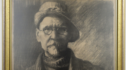 Autoportret Leona Wyczółkowskiego (1929) na wystawie w Muzeum Okręgowym w Rzeszowie. Fot. PAP/D. Delmanowicz 