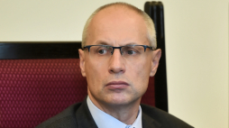 Były dyrektor Muzeum II Wojny Światowej w Gdańsku Paweł Machcewicz na sali rozpraw Sądu Okręgowego w Gdańsku w 2018 r. Fot. PAP/M. Gadomski