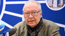 Krzysztof Zanussi w czerwcu 2024 roku na spotkaniu w Lublinie, fot. PAP/W. Jargiło