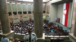 Uczestnicy XXIX sesji Sejmu Dzieci i Młodzieży. 2023 r. Fot. PAP/T. Gzell