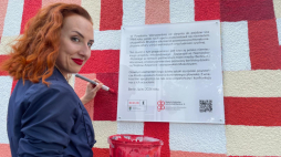 Prace nad muralem. Fot. Deutsch-Polnische Gesellschaft Berlin e.V.