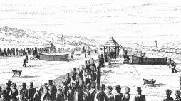 Finał pierwszego turnieju Wimbledon w 1877 r. Źródło: Wikipedia.