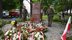 Pomnik Pamięci Ofiar Eksterminacji Ludności Polskiej na Wołyniu w Gdańsku. 2022 r. Fot. PAP/M. Gadomski